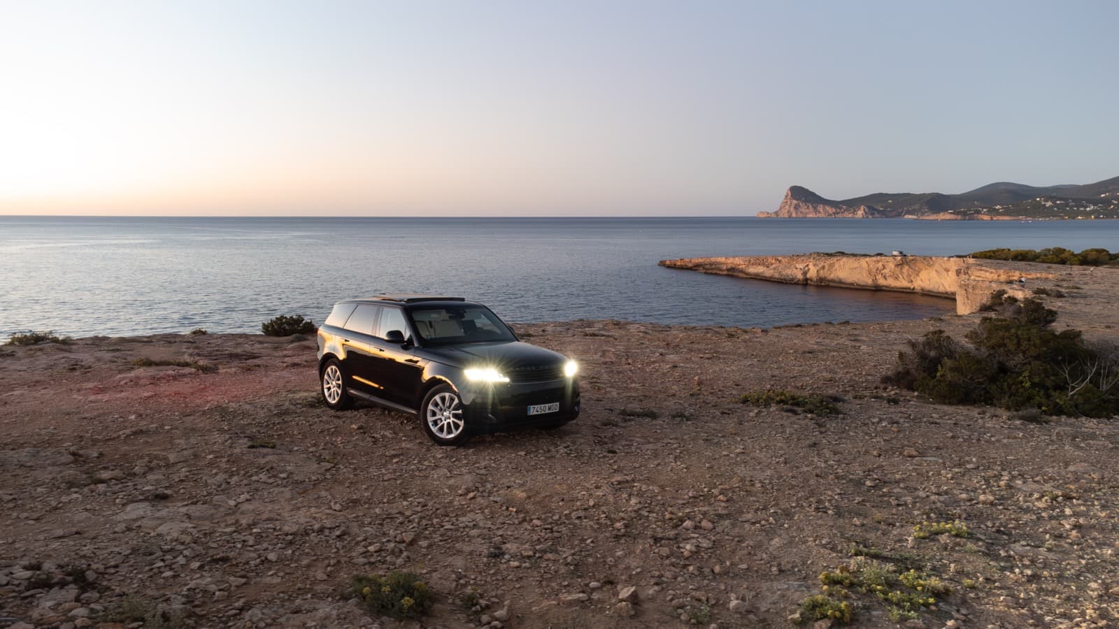 Premium SUV on an Ibiza headland